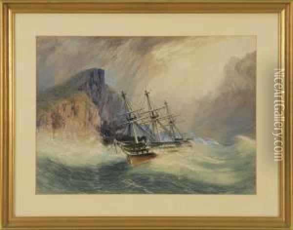 Weathering The Storm Oil Painting - Alfred Rudolf Waud