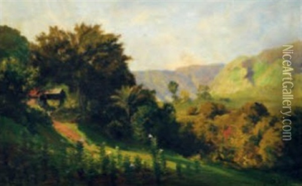 Landscape Oil Painting - Carel Lodewijk Dake the Elder