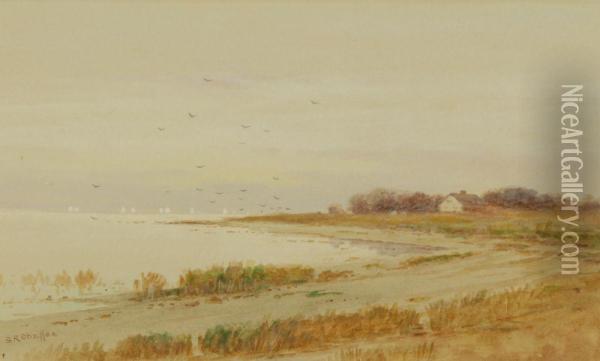 New England Cove Oil Painting - Samuel R. Chaffee