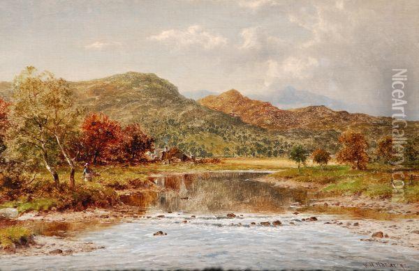 River Scene Oil Painting - William Henry Mander
