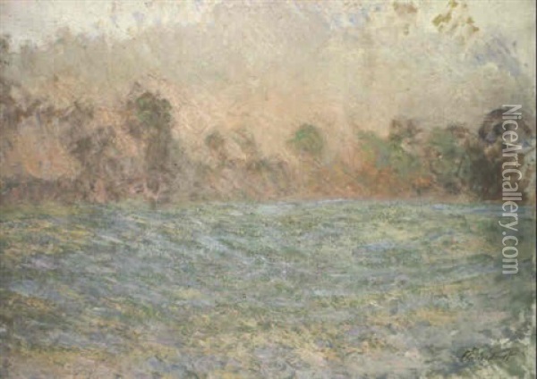 La Prairie De Limetz, Pres De Giverny Oil Painting - Claude Monet