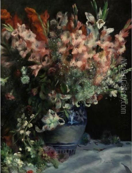 Glaieuls Dans Un Vase Oil Painting - Pierre Auguste Renoir