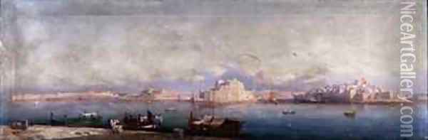 The Grand Harbour Valletta Oil Painting - Girolamo Gianni