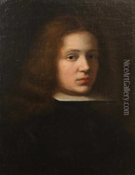 Portrait D'un Jeune Caballero Oil Painting - Juan Carreno De Miranda