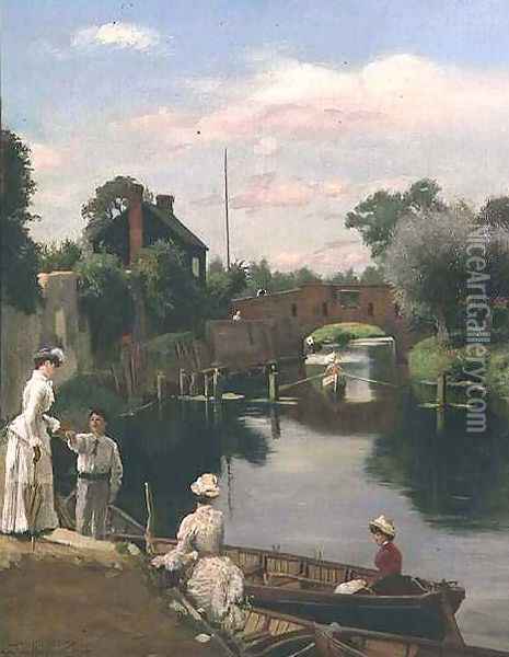 A Summers Day Oil Painting - Rowland Holyoake