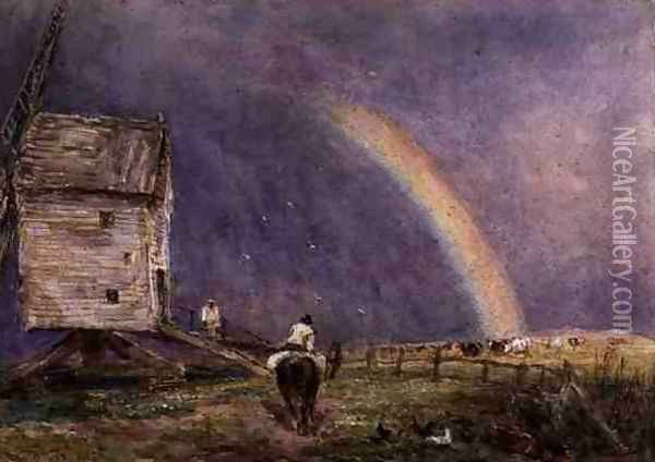 The Mill 1853 Oil Painting - David Cox
