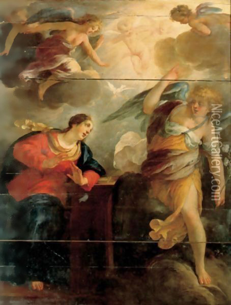 The Annunciation Oil Painting - Jacques Blanchard