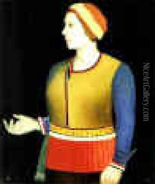 Portrait Of The Artists Wife Oil Painting - Kazimir Severinovich Malevich
