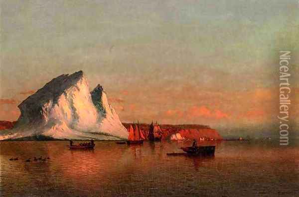 A Calm Afternoon the Coast of Labrador 1875 Oil Painting - Jean-Louis Forain