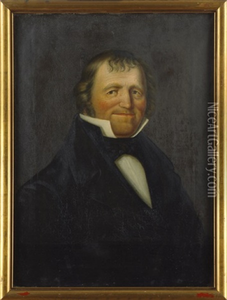 Portrait Of Johan Baptist Muller Oil Painting - Johann Baptist Isenring