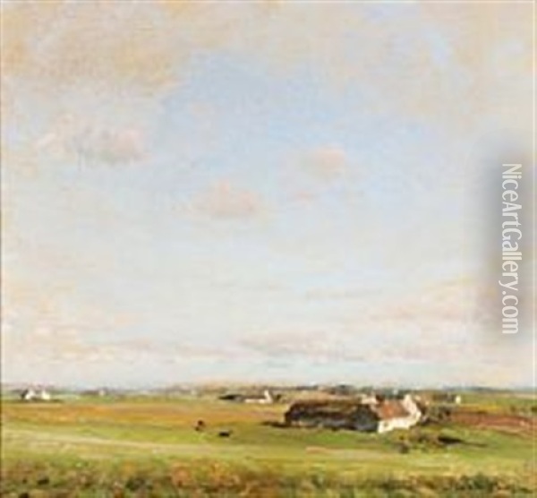 Landskab Fra Gilleleje Oil Painting - Julius Paulsen