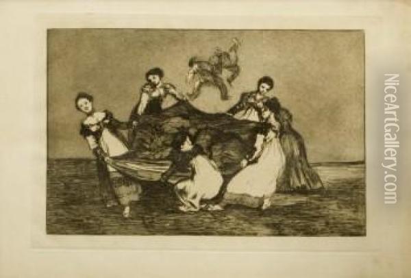 Disparate Femenino. (ninguno) Oil Painting - Francisco De Goya y Lucientes