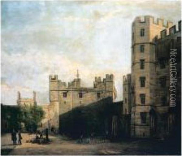 Lancaster Castle Oil Painting - William Lippincott