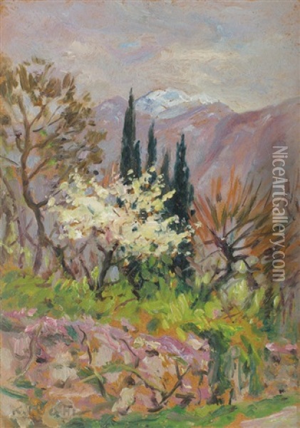 Early Spring Oil Painting - Kimon Loghi