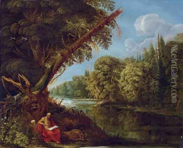 Saint Jerome in the Wilderness Oil Painting - David The Elder Teniers