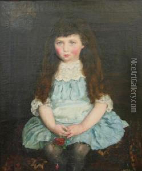 Lilie, Daughter Of W. Mcgrath Oil Painting - Anna Louisa Robinson
