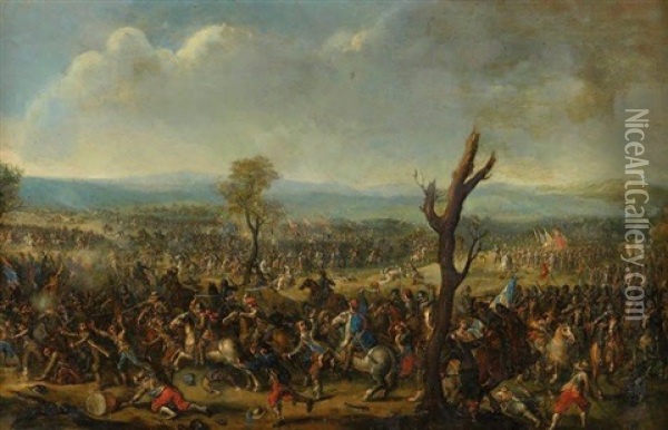 La Repression De La Revolte Populaire De Masaniello En 1647 Oil Painting - Scipione Compagno