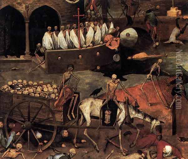 The Triumph of Death (detail) 1562 7 Oil Painting - Jan The Elder Brueghel