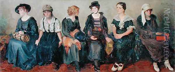 Group of Actors Oil Painting - Nikolaj Alekseevich Kasatkin
