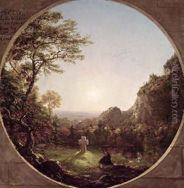 The Solitary Cross, 1845 Oil Painting - Thomas Cole