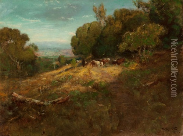 Afternoon In Napa Valley Oil Painting - William Keith
