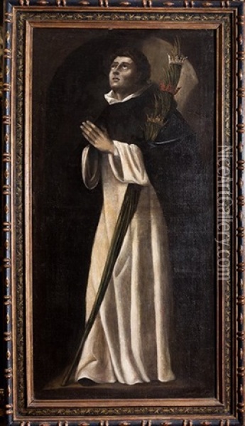 San Pedro Martir Oil Painting - Francisco De Zurbaran