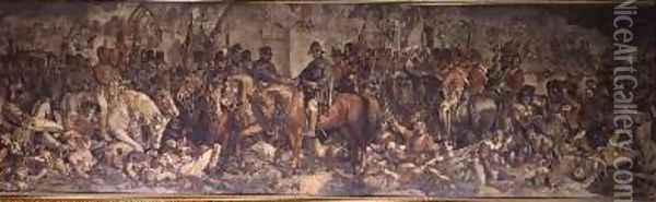 The Meeting of Wellington and Blucher after Waterloo 2 Oil Painting - Daniel Maclise