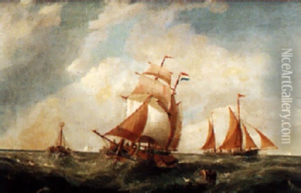 Shipping Oil Painting - William Daniel Penny