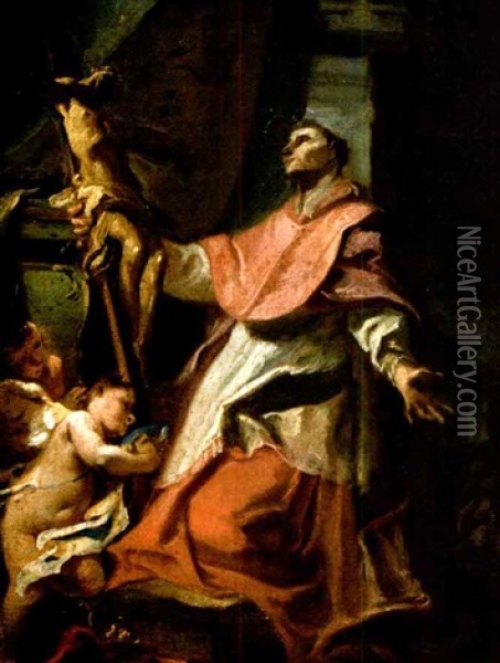 Ekstase Eines Heiligen Oil Painting - Carlo Innocenzo Carlone