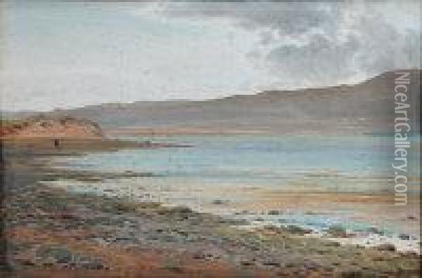 Beside The Estuary Oil Painting - Joseph Knight