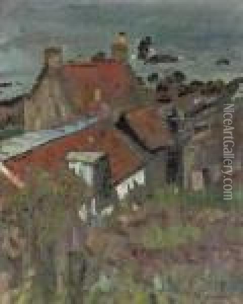 St Monance, Fife Oil Painting - George Leslie Hunter