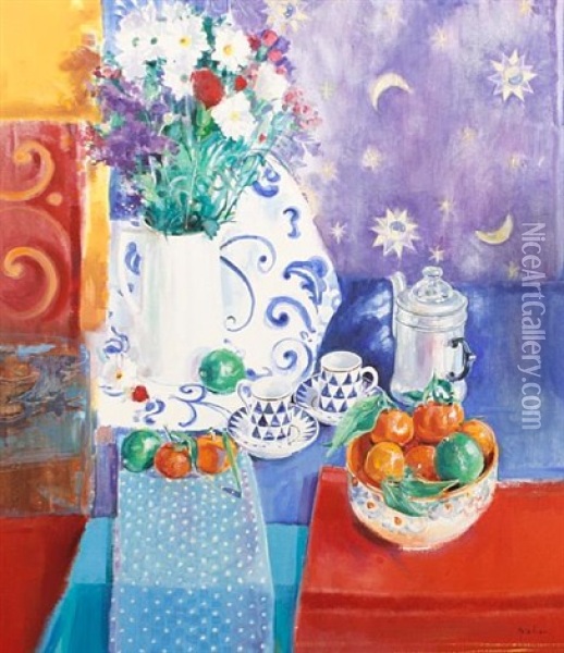 Magical Table Oil Painting - Peter Graham