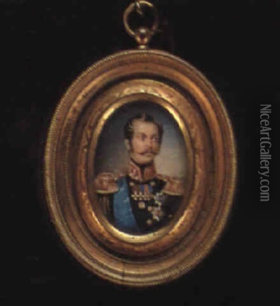 Emperor Alexander Ii Nikolaevich Oil Painting - Iwan Winberg