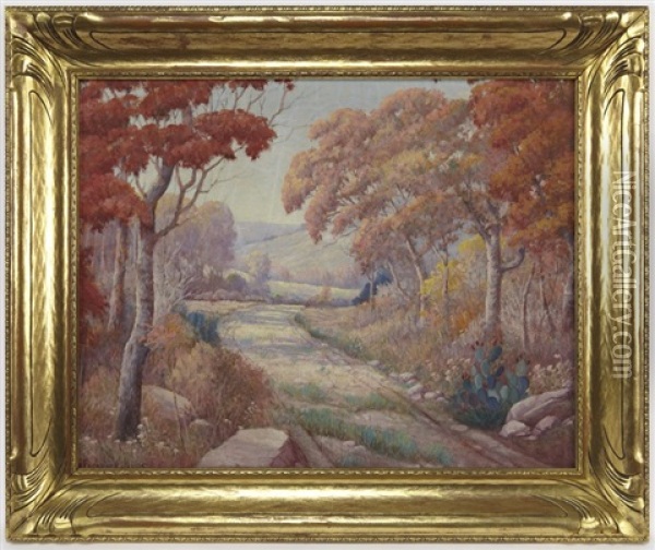 Untitled - Autumn Landscape Oil Painting - Frederick Jarvis