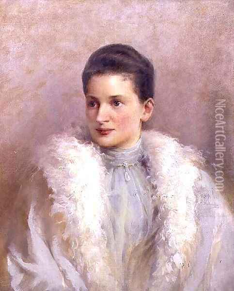 Portrait of Princess Wilhelmina Lobkowicz Oil Painting - Helena Eminger
