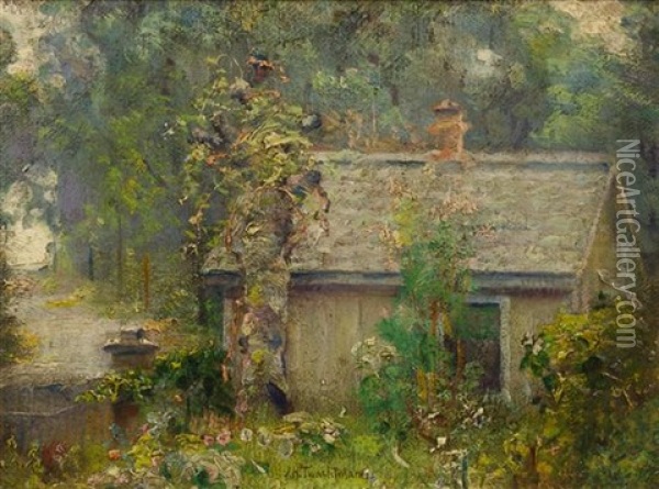A Quiet Cottage Oil Painting - John Henry Twachtman