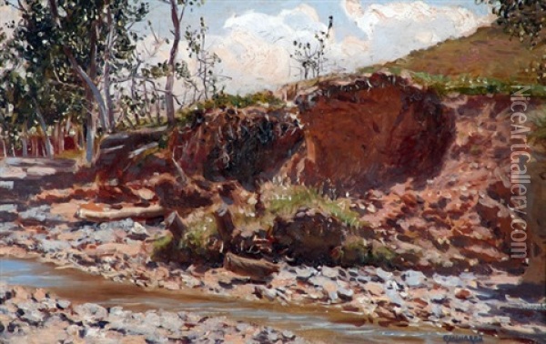 Arroyo Serrano Oil Painting - Martin A. Malharro