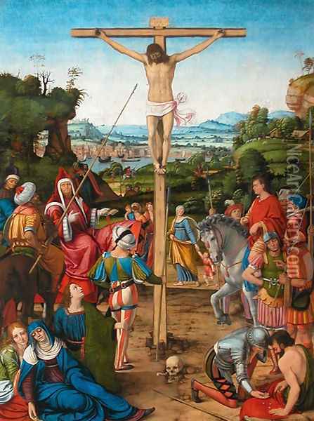 The Crucifixion Oil Painting - Andrea Solari