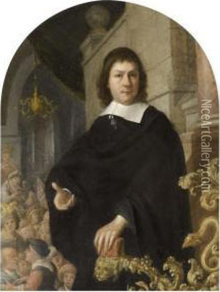 Portrait Of A Nobleman Oil Painting - An Adriansz Van Staveren