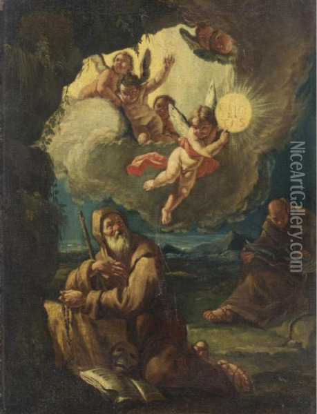 San Paolo Eremita Oil Painting - Francesco Fontebasso