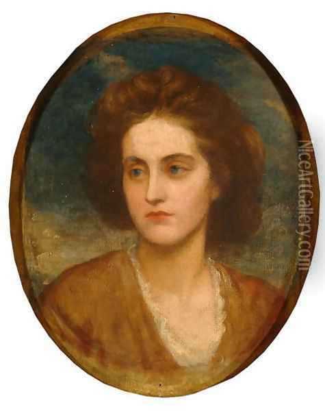 Lady Lilford (d.1930) 1865 Oil Painting - George Frederick Watts