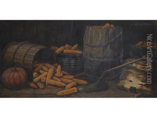 The Corn Oil Painting - Alfred Montgomery
