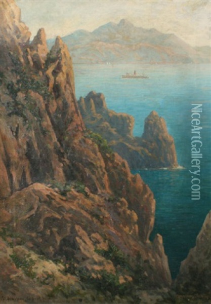 Capri Oil Painting - C. Myron Clark