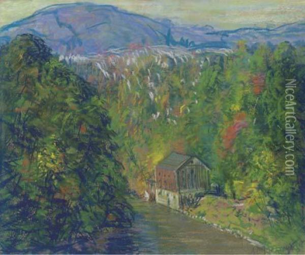 Popolopen Creek Oil Painting - Arthur C. Goodwin
