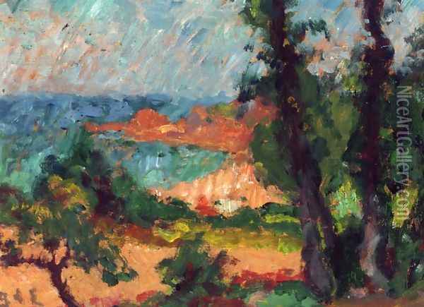 Midday Landscape Oil Painting - Georges dEspagnat
