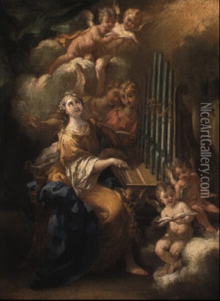 St. Cecelia Oil Painting -  Parmigianino (Michele da Parma)