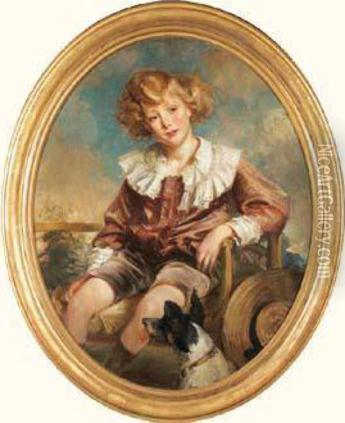Portrait De Petit Garcon Oil Painting - Jacques-Emile Blanche
