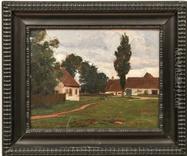 Dorfanger Oil Painting - Otto Struetzel