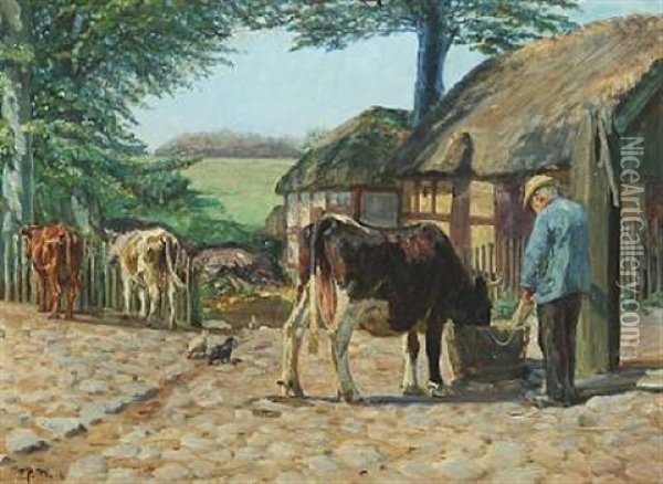 Koerne Vandes Oil Painting - Niels Pedersen Mols