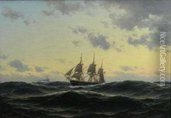 Marine Oil Painting - Carl Emil Baagoe